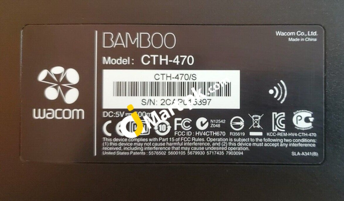 Wacom Bamboo Cth470 Capture Pen & Touch Tablet With 1024 Levels Pressure Sensitivity (3Rd