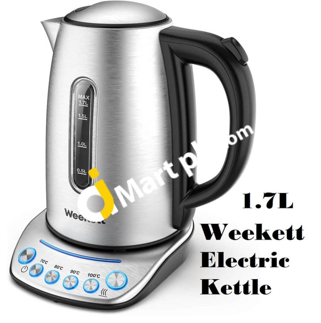 Electric Kettle Weekett 2200W 1.7L Stainless Steel (Non Wi-Fi) With 4 Temperature Control Keep Warm