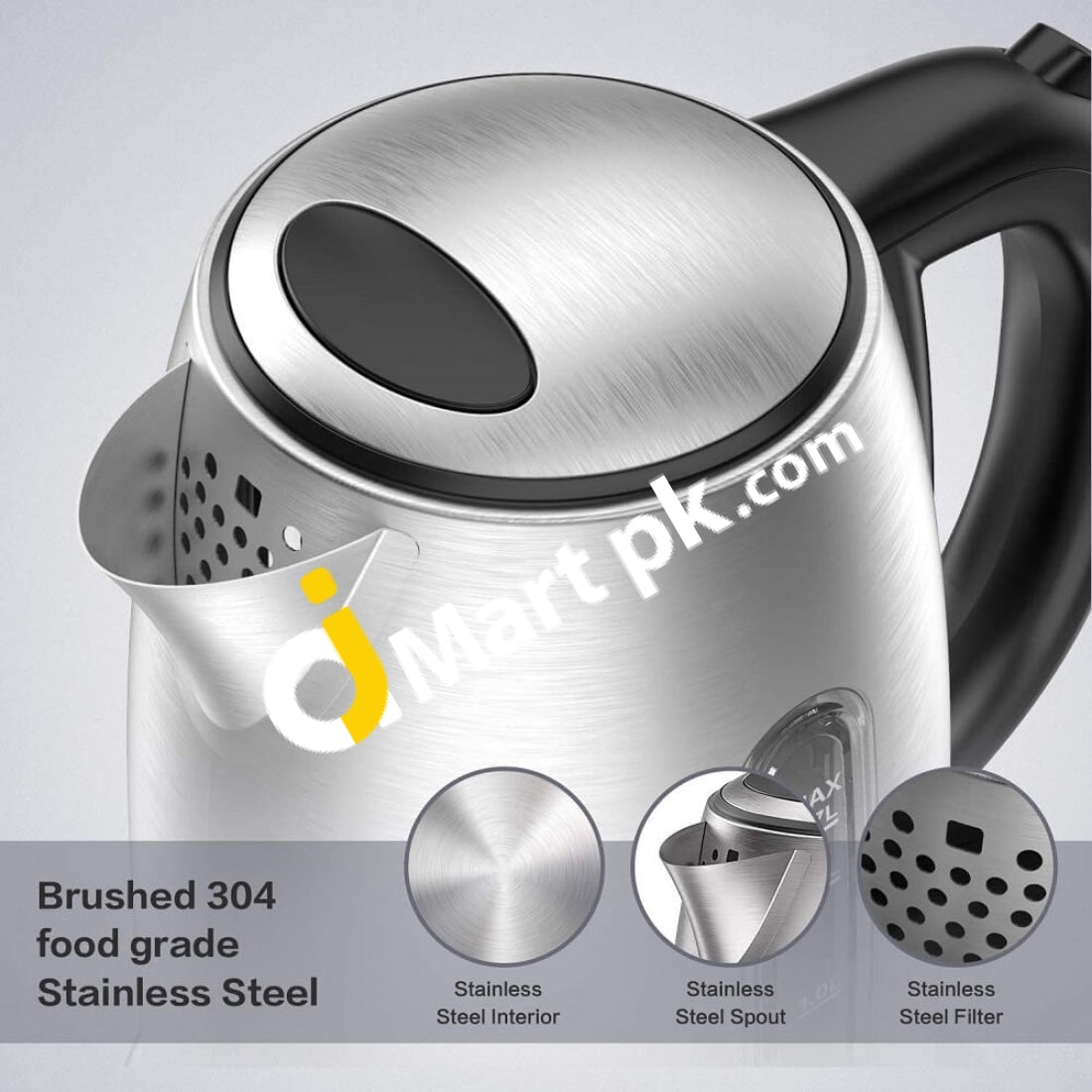 Electric Kettle Weekett 2200W 1.7L Stainless Steel (Non Wi-Fi) With 4 Temperature Control Keep Warm
