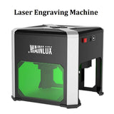 WAINLUX K6 Laser Engraver, 3000mW CNC Bluetooth Mini Laser Engraving Machine, Portable Tool for Wood Vinyl Leather Glass, DIY Art, Logo Design (Container Product Without Box) - Imported from UK