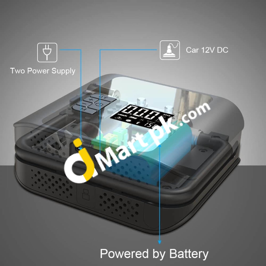 Woowind Cp3 150Psi 2000Mah Portable Rechargeable Tire Inflator - Imported From Uk