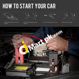Yaber Car Jump Starter 2000A Peak 22000Mah 100W Portable Power Station Battery With Ac & Dc Output