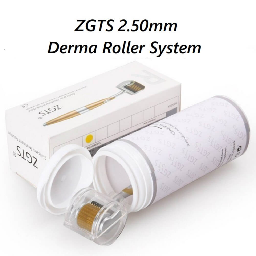 ZGTS Clinicares Treatment Solution Roller, 2.50mm Titanium Alloy Needle Derma Roller - Imported from UK