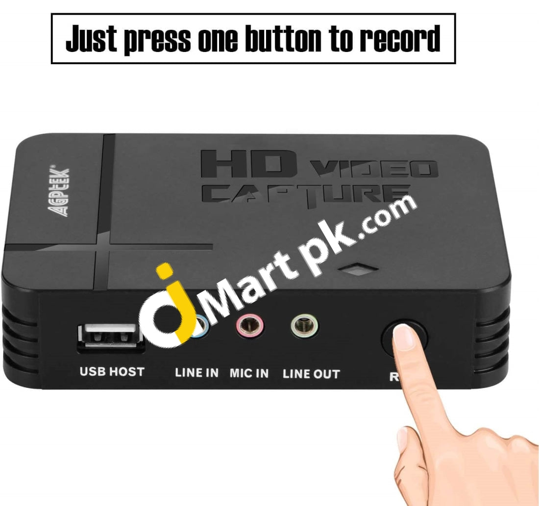 Agptek Hd Game / Video Capture 1080P Hdmi Av Recorder - Imported From Uk
