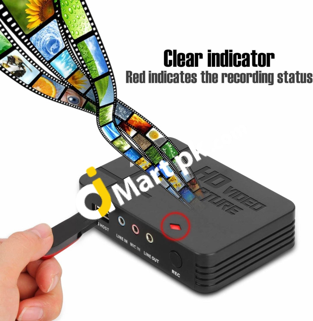 Agptek Hd Game / Video Capture 1080P Hdmi Av Recorder - Imported From Uk