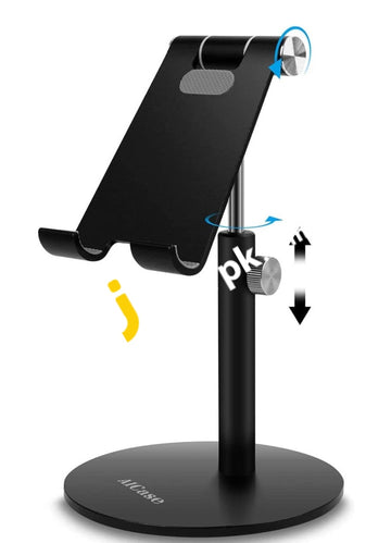 Aicase Tablet / Mobile Stand Universal Adjustable Aluminum Desktop - Imported From Uk