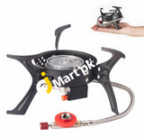 Alcos 3200W Ultralight Compact & Foldable Camping Stove Stainless Steel for Outdoor Hiking Cooking - Imported from UK