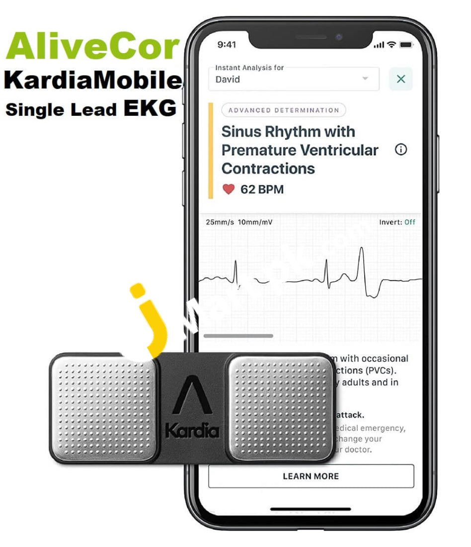 Alivecor Kardiamobile Single Lead Personal Ekg Monitor Detects Afib & Irregular Arrhythmias Instant