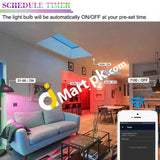 Ampoule Rgbcw Wifi 7W Bulb 600Lm E27 Smart Led With Timer & Group Function Compatible Amazon