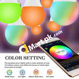 Ampoule Rgbcw Wifi 7W Bulb 600Lm E27 Smart Led With Timer & Group Function Compatible Amazon