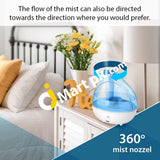 Ansio® Ultrasonic Cool Mist Humidifier 1500 Ml With Up To 16 Hours Continuous Use-Humidifiers For