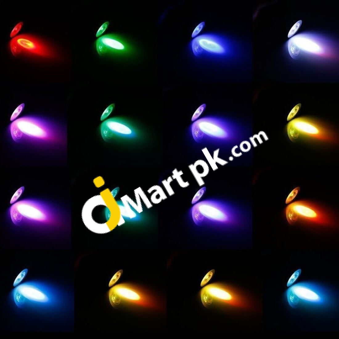 Auraglow 4W Gu10 Spotlight Rgb Led Bulb 16 Colors Changing With 24 Key Ir Remote Control - Imported