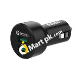 Axgio Black 36W Dual Usb Car Charger With 1 Cable Powerdrive For Car - Imported From Uk