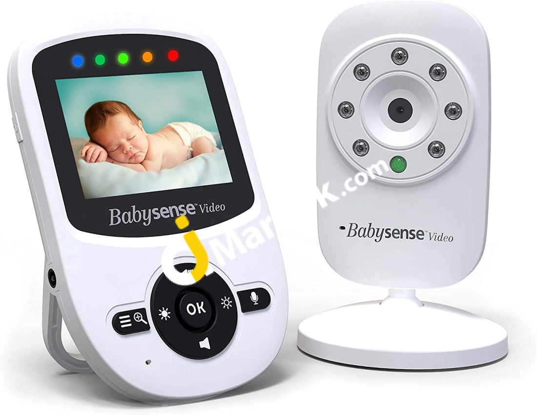 Babysense Video Baby Monitor With 2 Cameras 2.4 Lcd Infrared Night Vision 2-Way Talk Room