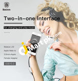 Baseus L32 Ip Male To 3.5Mm + Female Adapter - Imported From Uk