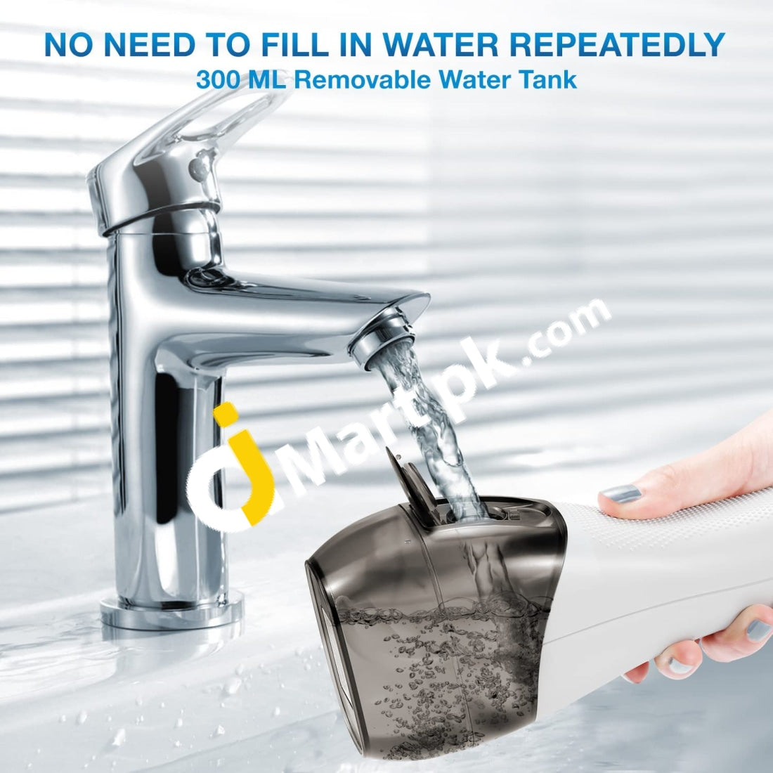 Bestope Dental Water Flosser 300Ml 5 Modes And 8 Tips Ipx7 Waterproof Portable Cordless Oral