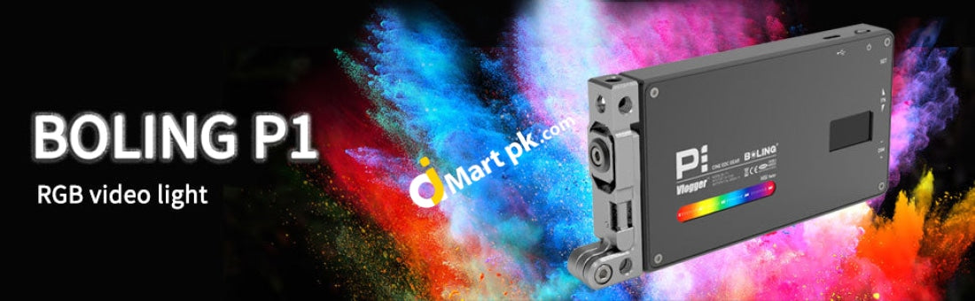 Boling Bl-P1 Rgb Led Full Color Camera/Camcorder Light Pocket Size Rechargeable Video With