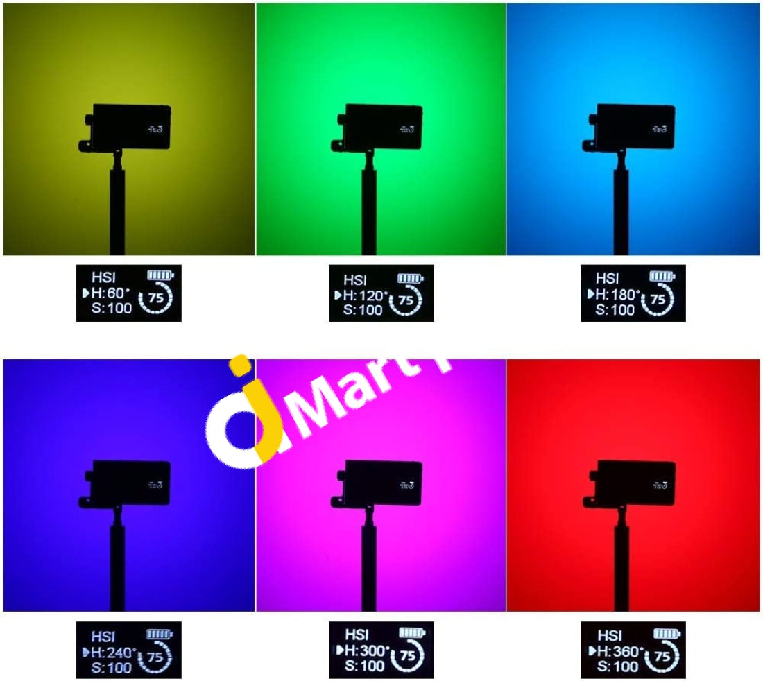 Boling Bl-P1 Rgb Led Full Color Camera/Camcorder Light Pocket Size Rechargeable Video With