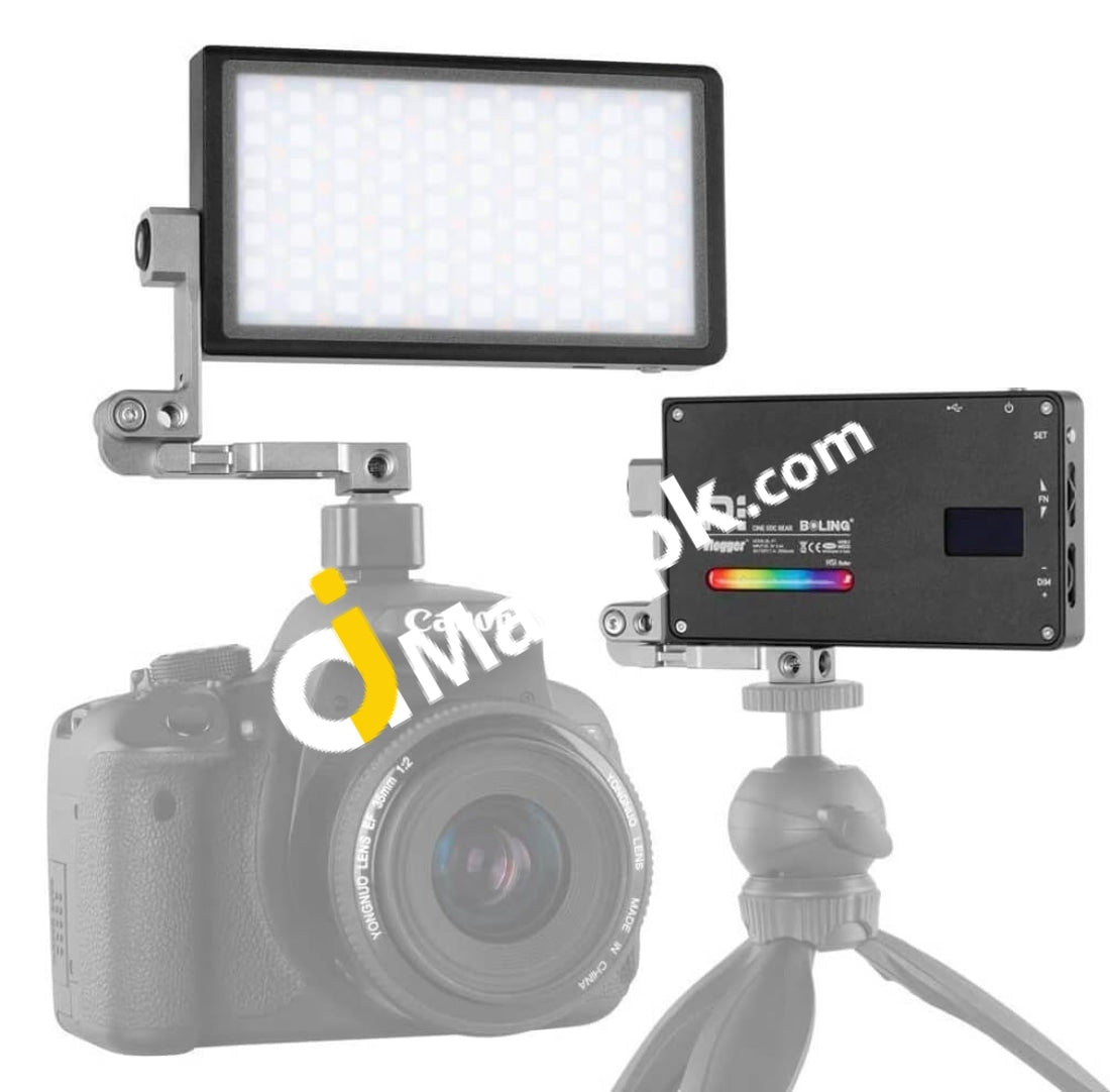 Boling Rgb Led Video Light 2500K-8500K Pocket Size Camera Photo Lighting Built In Battery 360°
