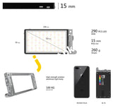 Boling Rgb Led Video Light 2500K-8500K Pocket Size Camera Photo Lighting Built In Battery 360°