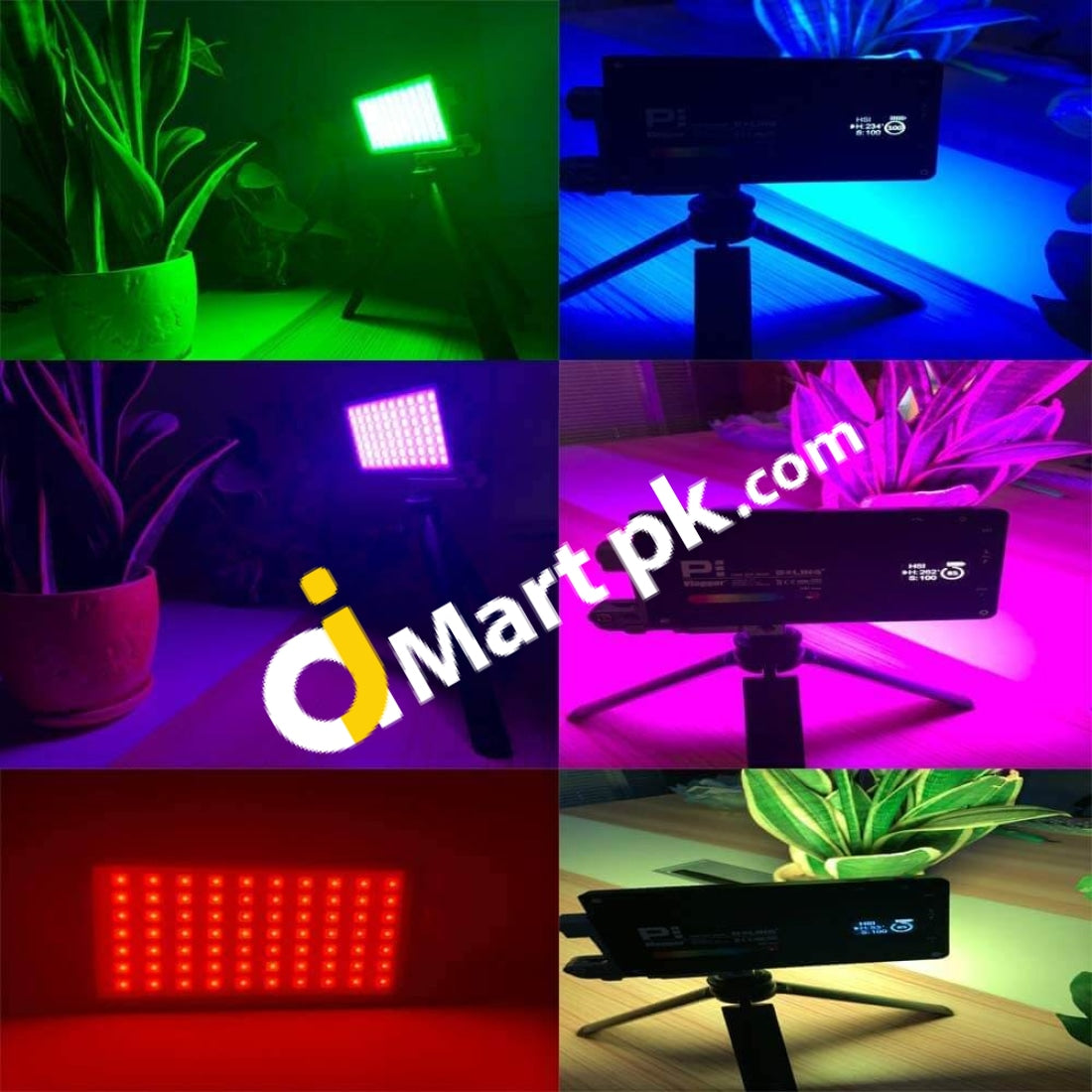 Boling Rgb Led Video Light 2500K-8500K Pocket Size Camera Photo Lighting Built In Battery 360°