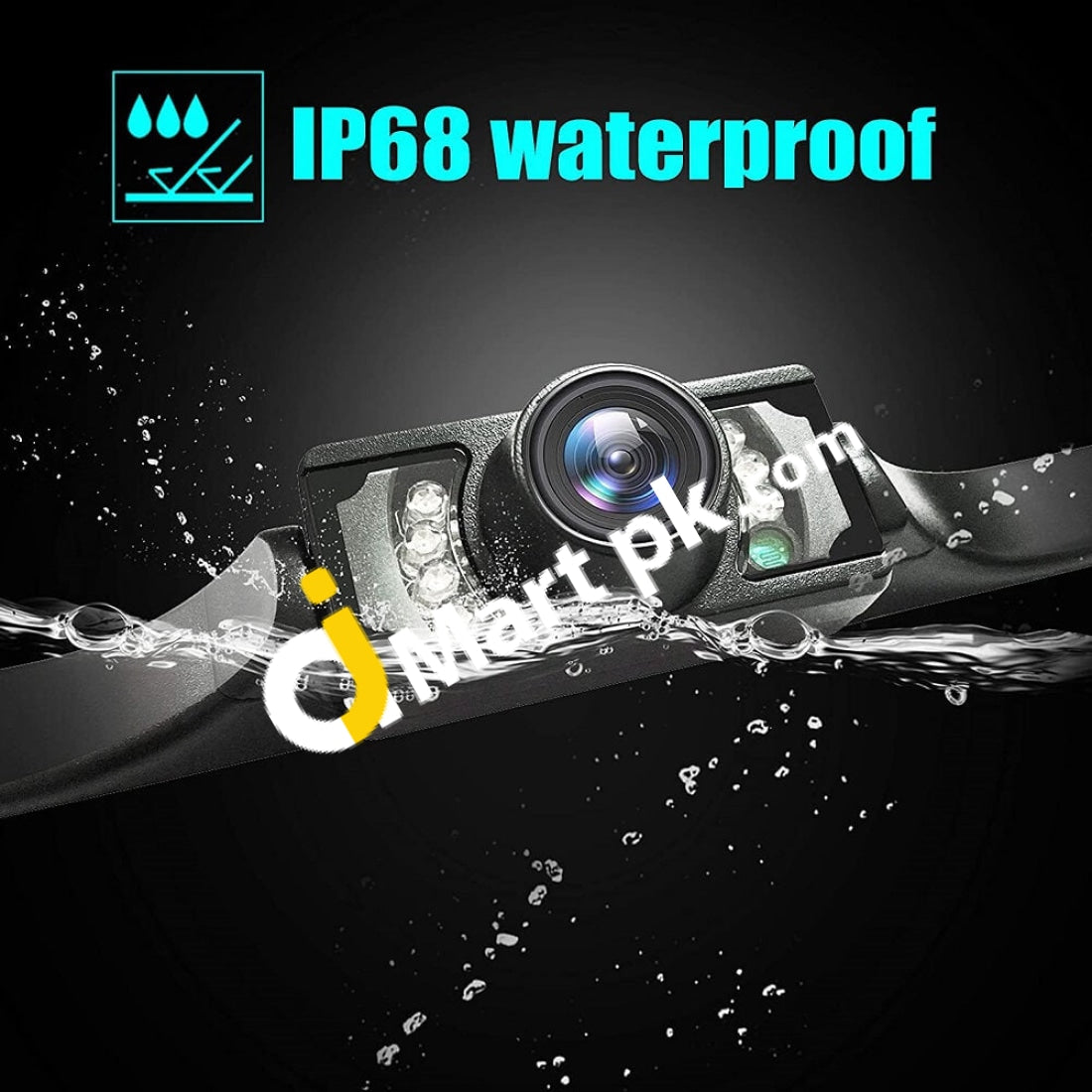 Car Rear View Camera License Plate Vehicle Backup With 7 Infrared Night Vision Waterproof High