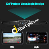 Car Rear View Camera License Plate Vehicle Backup With 7 Infrared Night Vision Waterproof High