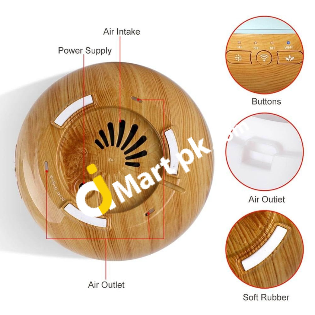 Smart Wi-Fi Essential Oil Diffuser 300Ml Cool Mist Ultrasonic Aroma Humidifier With 7 Colored Led