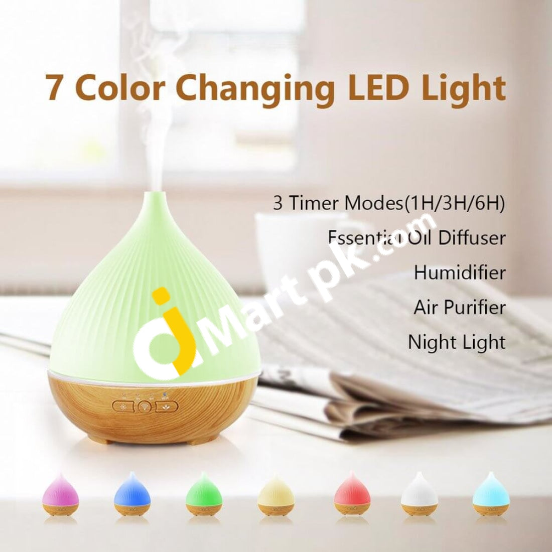 Smart Wi-Fi Essential Oil Diffuser 300Ml Cool Mist Ultrasonic Aroma Humidifier With 7 Colored Led