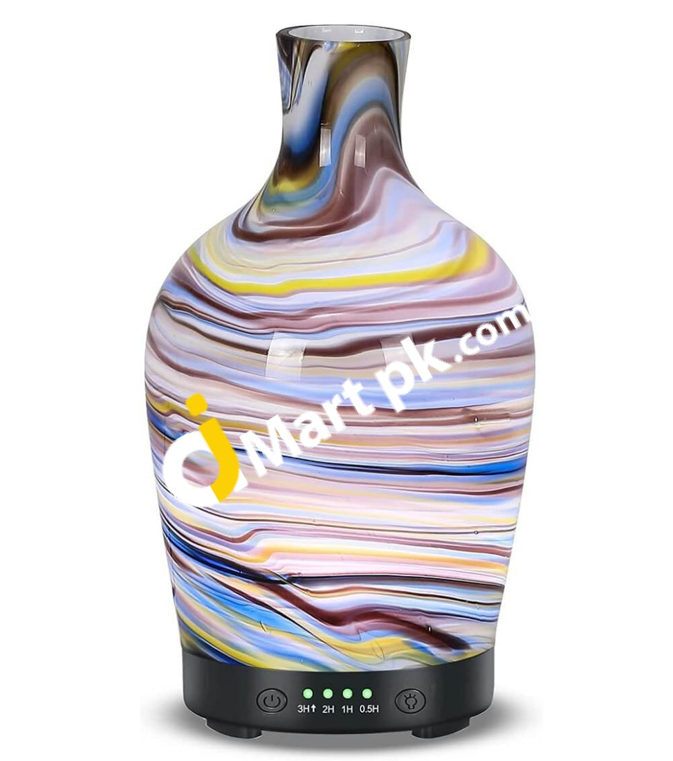 Coosa Aromatherapy Essential Oil Diffuser 120Ml Glass Handmade Ultrasonic Cool Mist Humidifier With