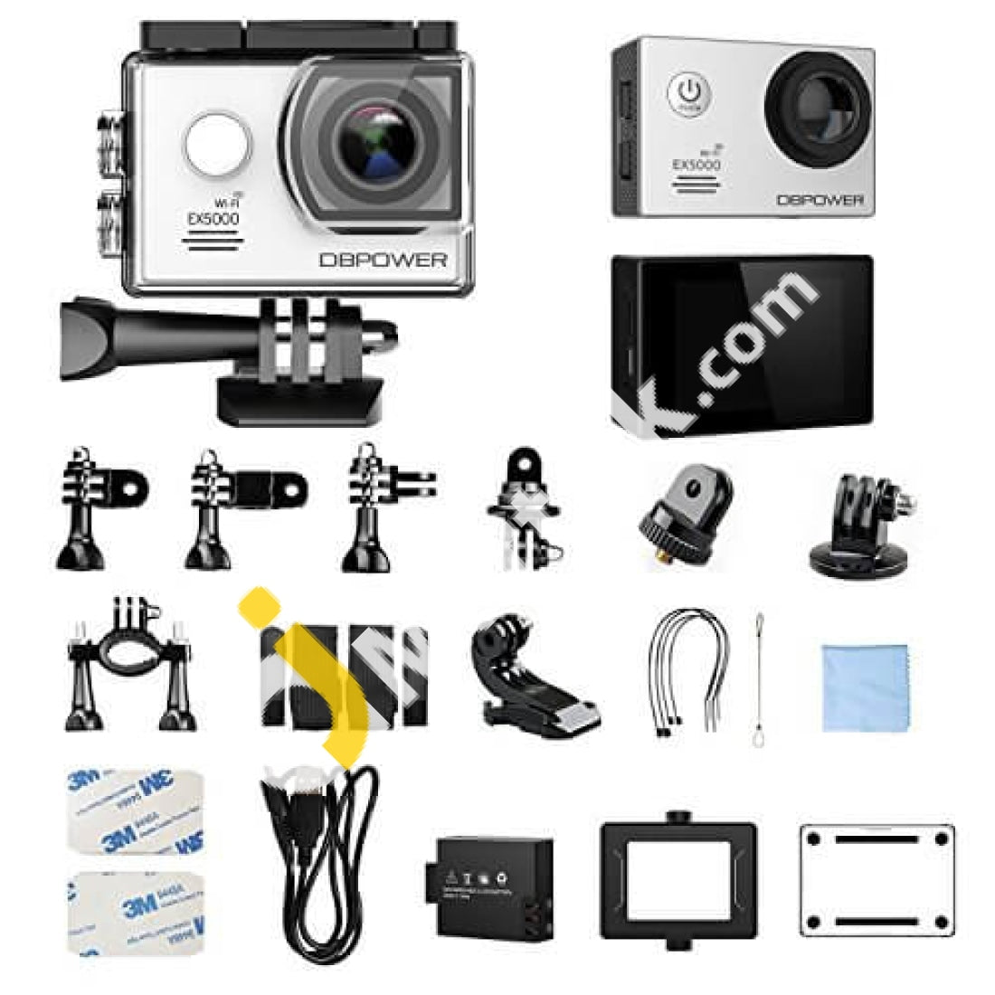 Dbpower Ex5000 Wifi Action Camera Sport Cam 2.0 1080P 1920*1080/30Fps 30M Waterproof With Extra