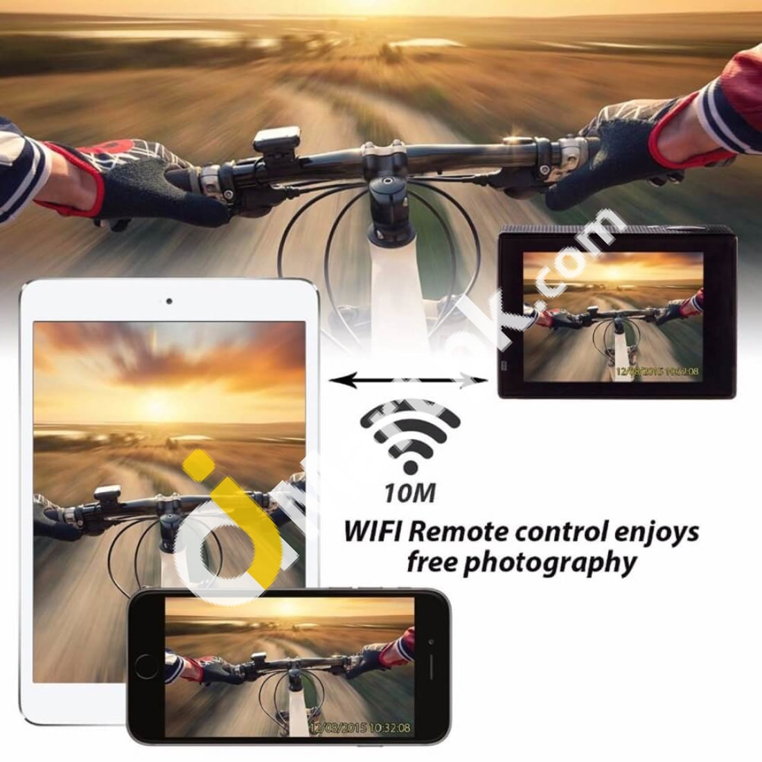 Dbpower Ex5000 Wifi Action Camera Sport Cam 2.0 1080P 1920*1080/30Fps 30M Waterproof With Extra