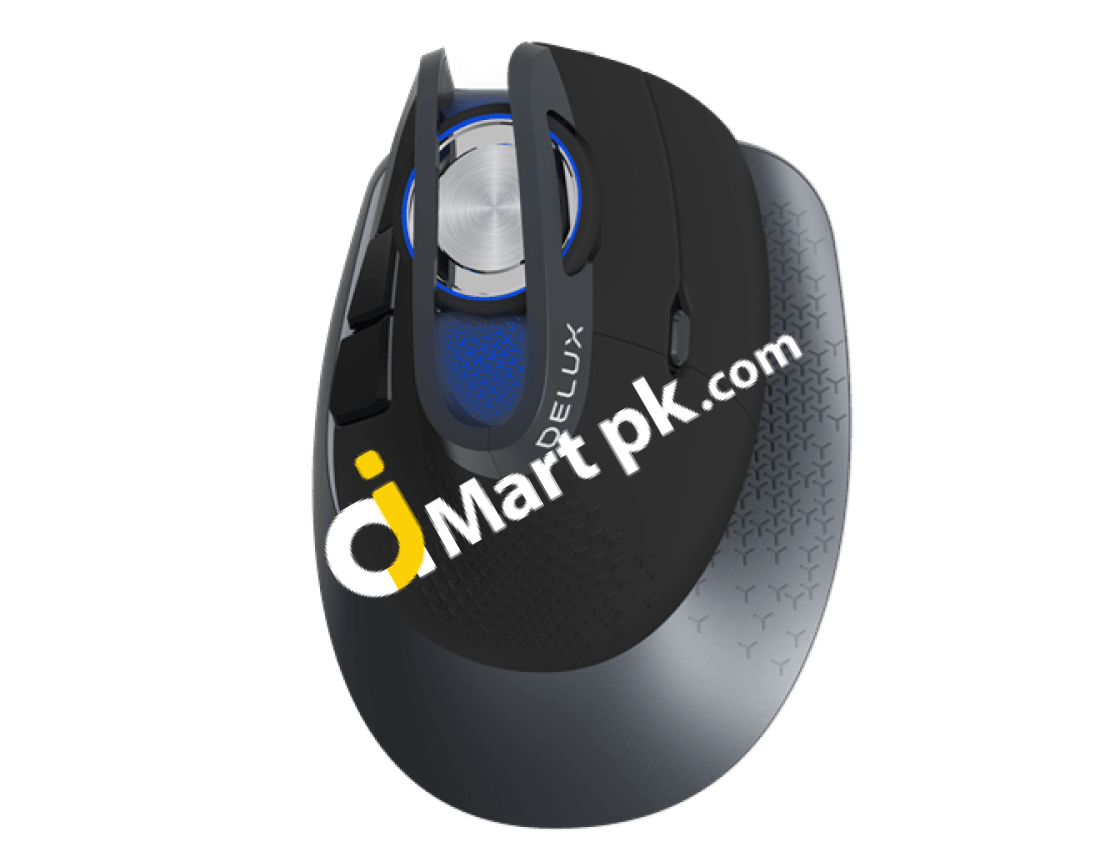 Delux M618X Vertical Wireless E-Sports Gaming Mouse - Imported From Uk