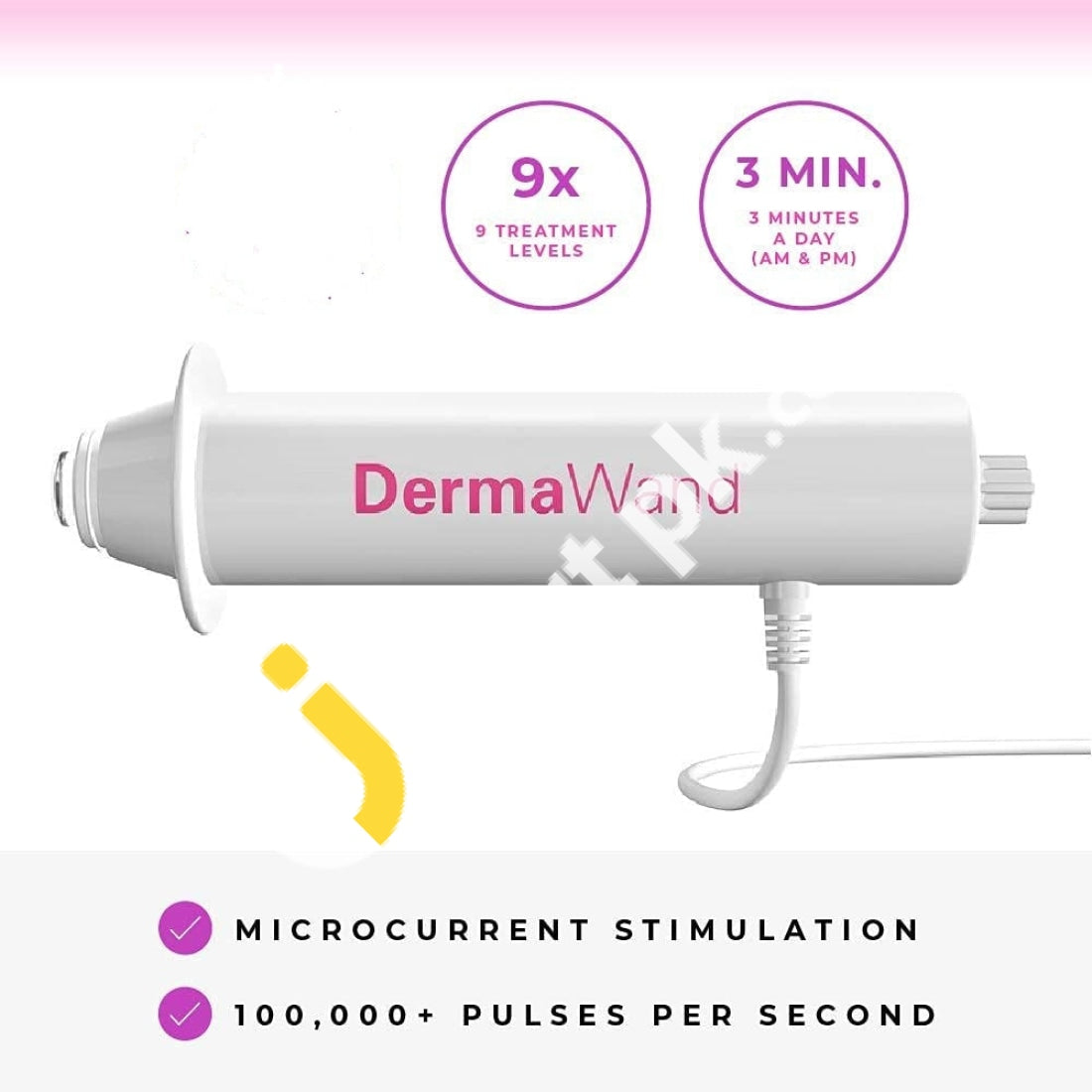 Dermawand Radio Frequency And Microcurrent Anti-Aging Device Reduce The Appearance Of Fine Lines