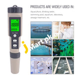 Digital Water Quality Tester Multifunction 4-In-1 Tds / Ec Salinity Temperature Testing Meter -