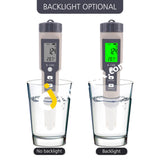 Multifunction S-100 4 In 1 Digital Water Quality Tester Tds / Ec Salinity Temperature Testing Meter