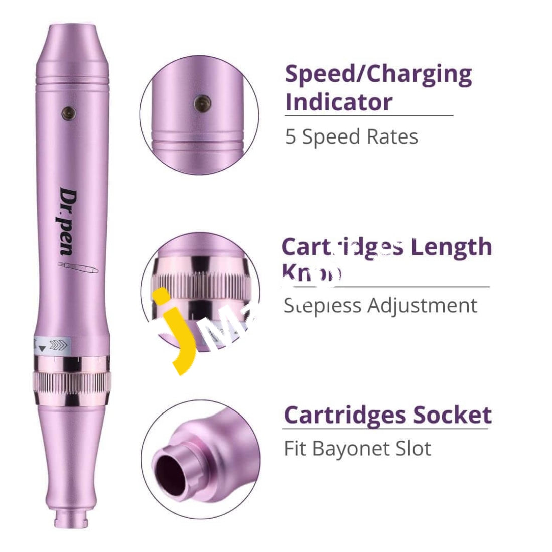 Dr. Pen Ultima M7 Professional Multi-Function Wireless Derma Beauty Skin Care Tool Kit With 8