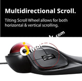 Elecom Huge Trackball Mouse 2.4Ghz Wireless Finger Control 8-Button Function Precision Optical