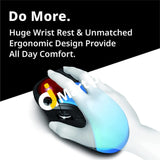 Elecom Huge Trackball Mouse 2.4Ghz Wireless Finger Control 8-Button Function Precision Optical