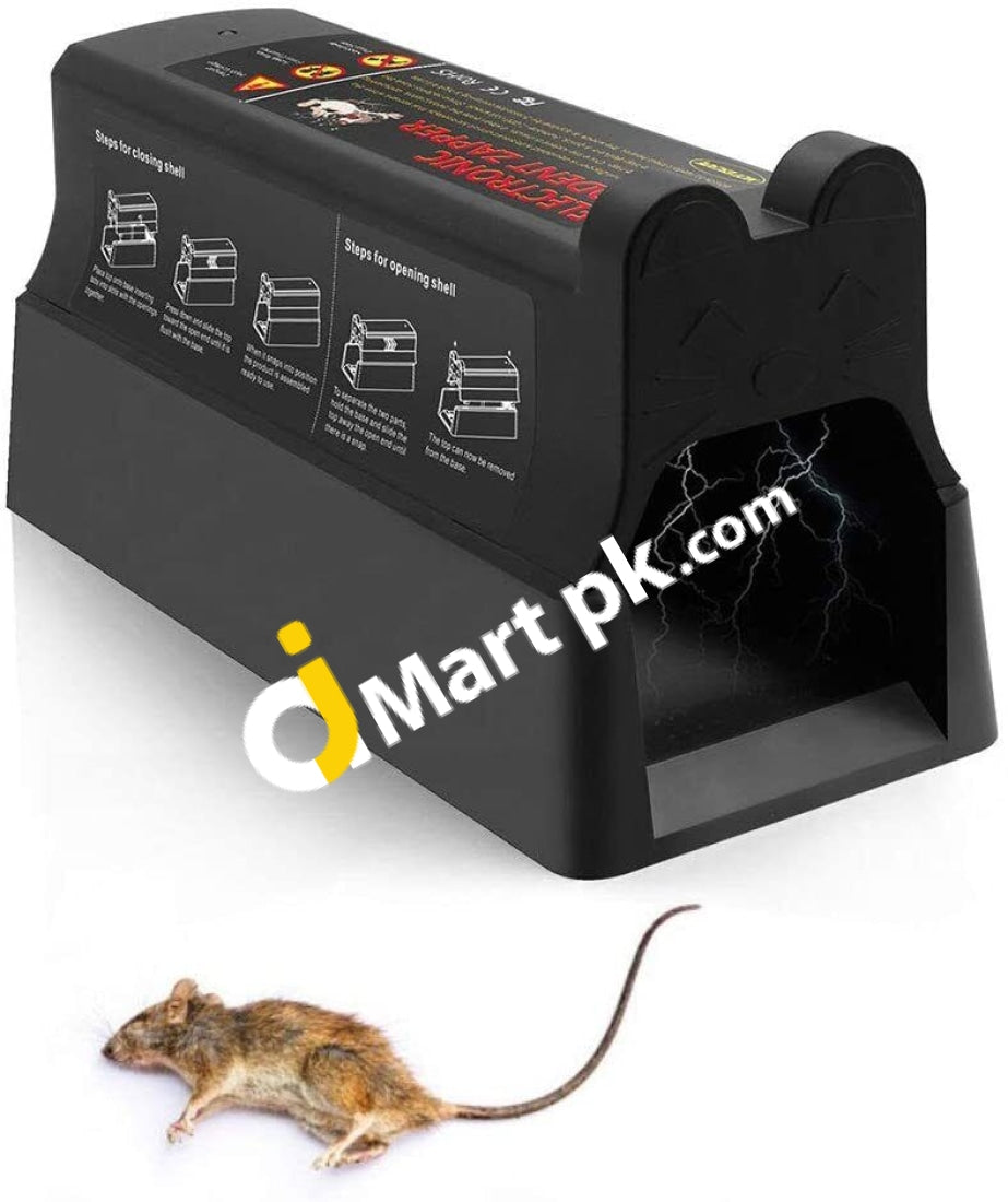 Electronic Rodent Trap For Rats & Mice 7000V Shock Instant Killer With Anti-Escape Door - Imported