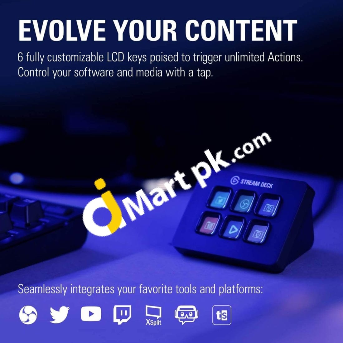 Elgato Stream Deck Mini Controller 6 Macro Keys - Imported From Uk