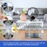 Eodo Bladeless Fan Air Multiplier And Humidifier Purifier With Remote 36W - Imported From Uk (This