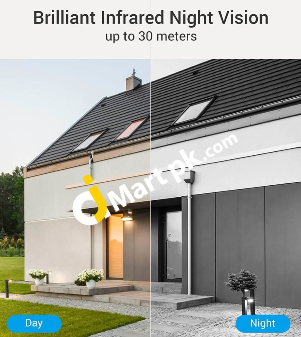 Ezviz Outdoor Wifi Security Camera Surveillance With Ip66 Waterproof Night Vision Strobe Light &