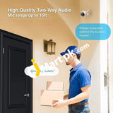 Ezviz Outdoor Wifi Security Camera Surveillance With Ip66 Waterproof Night Vision Strobe Light &