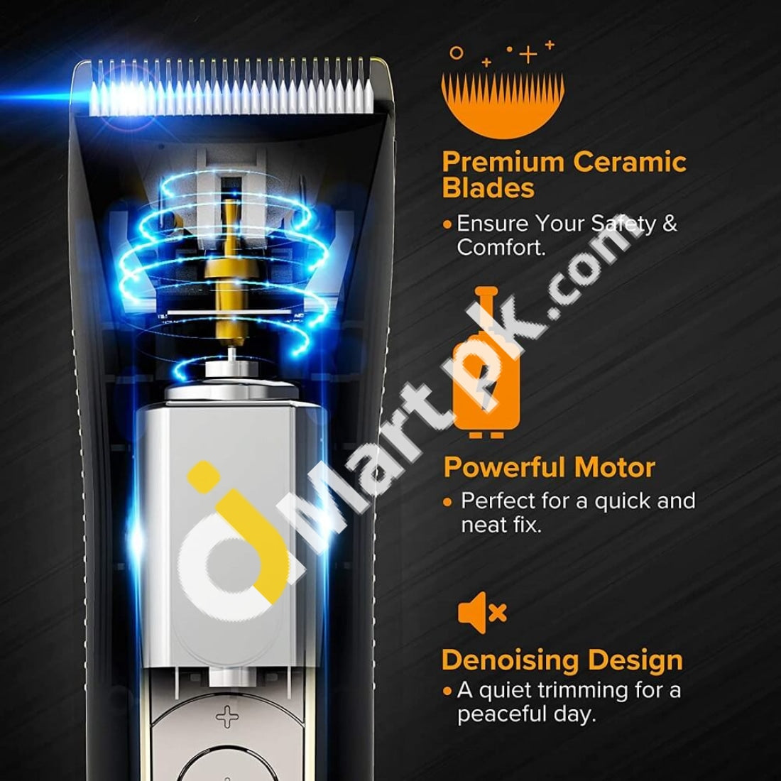 Fitfort Hair Clippers Trimmer Professional Cordless Rechargeable Waterproof Beard & Body With