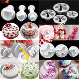 Fondant Cake Cookie Plunger Cutter Sugarcraft Decorating Mold Diy Tool 33 Pieces - Imported From Uk