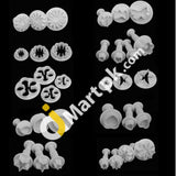 Fondant Cake Cookie Plunger Cutter Sugarcraft Decorating Mold Diy Tool 33 Pieces - Imported From Uk
