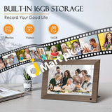 Frameo 10.1 Wifi Digital Photo Frame Android 6.0 Ips Hd 1280X800 Touch Screen With 16Gb Storage