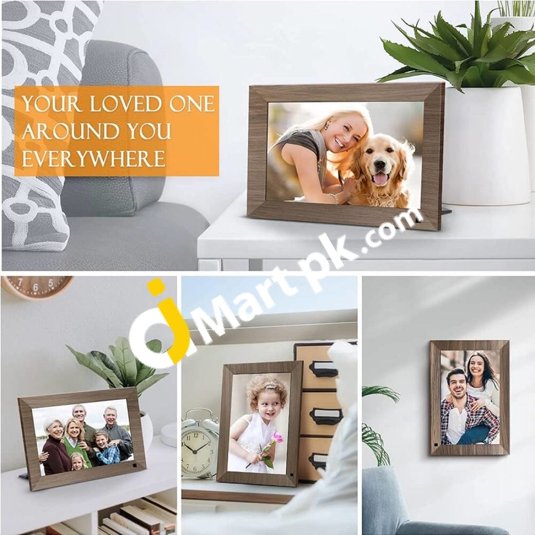 Frameo 10.1 Wifi Digital Photo Frame Android 6.0 Ips Hd 1280X800 Touch Screen With 16Gb Storage