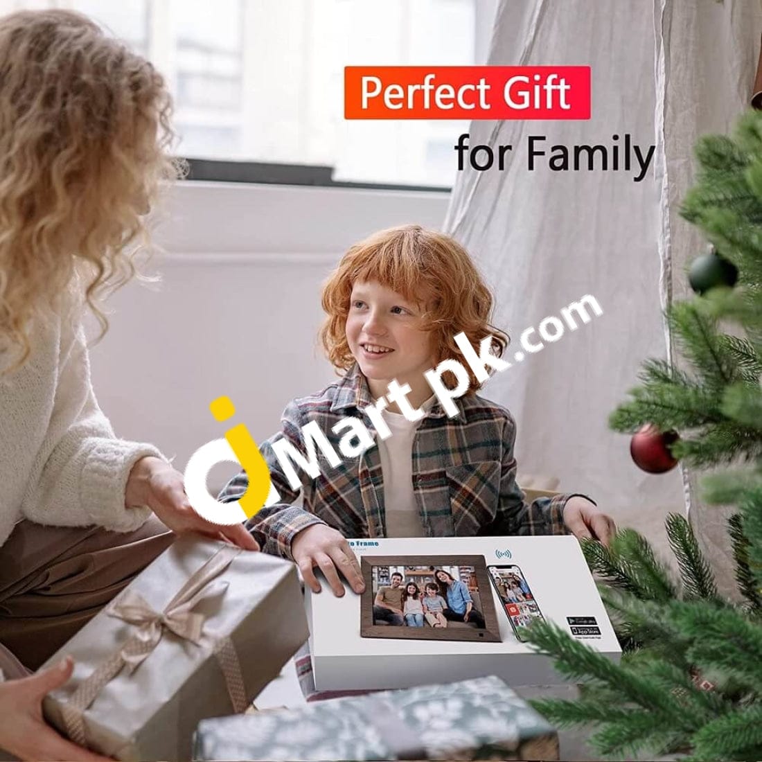 Frameo 10.1 Wifi Digital Photo Frame Android 6.0 Ips Hd 1280X800 Touch Screen With 16Gb Storage